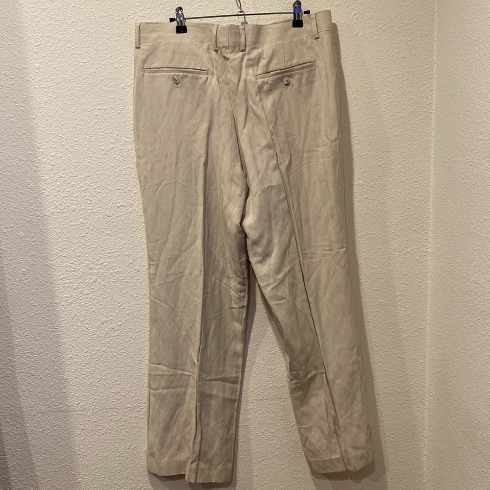90s baggy Silk/linen‎ trousers - Picture 8 of 10
